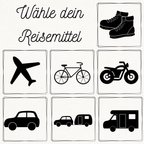 Übersicht der Icons (Reisemittel)